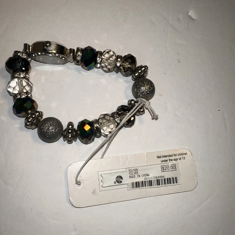 Charming and Charlie Watch Silver and Grey Tones NEW
